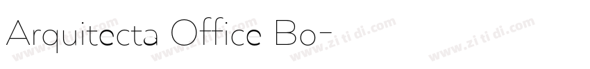 Arquitecta Office Bo字体转换